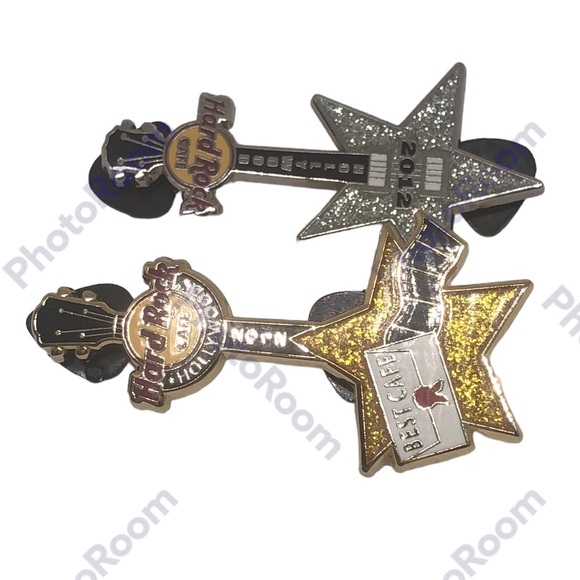 2012 Hollywood award silver star guitar, Hollywood 2012 gold award guitar - Picture 2 of 16